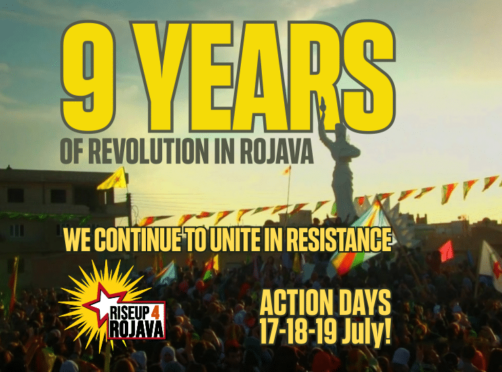 AUFRUF: 9 Jahre Revolution in Rojava – WE CONTINUE TO „UNITE IN RESISTANCE“
